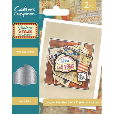 Crafter's Companion Vintage Vegas Metal Die - Viva Las Vegas